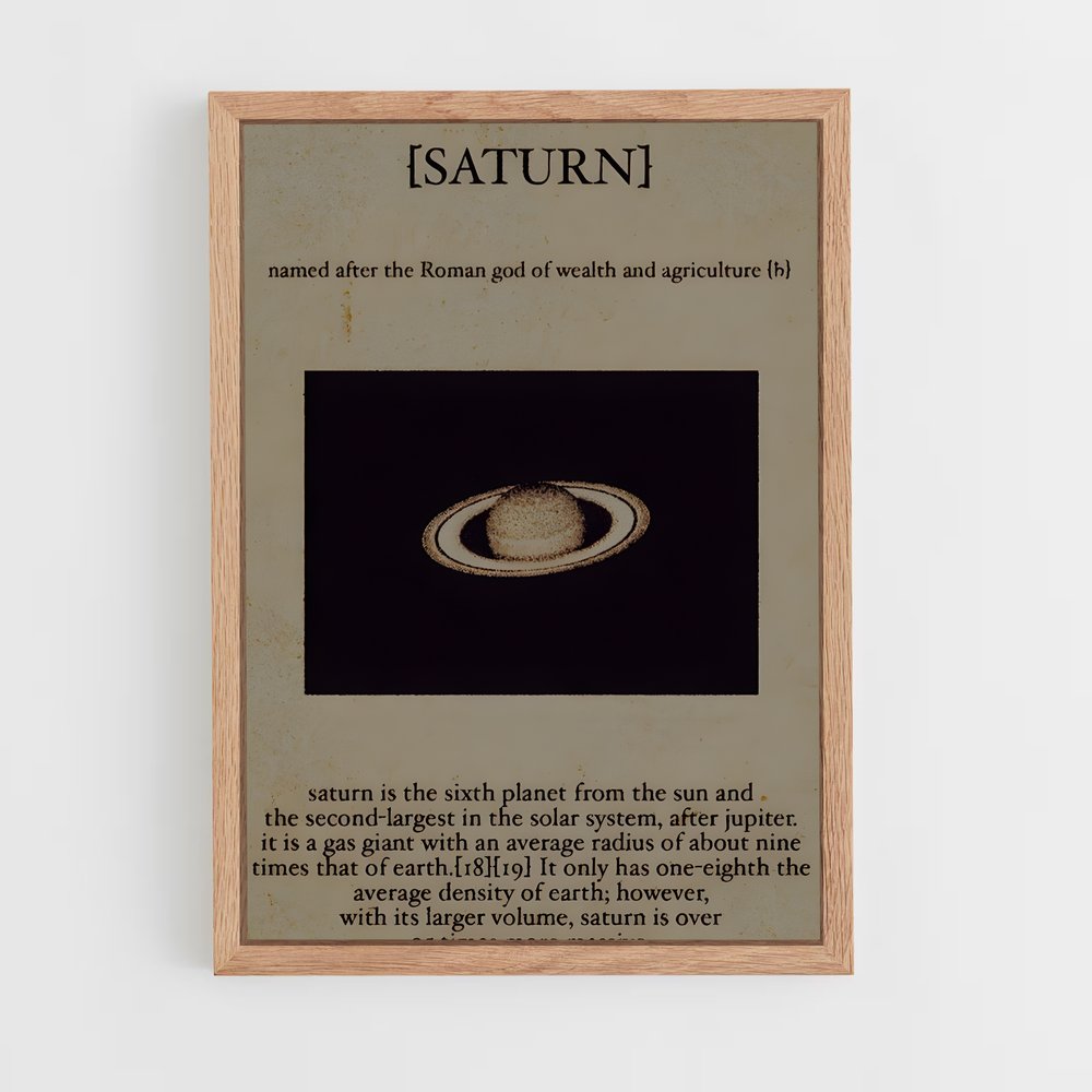 Poster Vintage fascinant astronomie – affiche Espace rétro (vue 4)